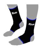 Fairtex AS1 Muay Thai Ankle Supports - Adult MMA Kickboxing Gear in Black/Blue | International Shipping - Buy Online on GoSupps.com