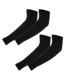 Yolev Kids Arm Sleeves - 2 Pairs UV Sun Protection & Compression Sleeves for Boys Girls - Buy Online on GoSupps.com