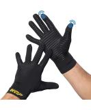 Compression Gloves for Pain Relief | Copper Infused Arthritis Gloves for Women & Men | Full Finger Supportive Therapy Gloves - Large - Buy Online on GoSupps.com