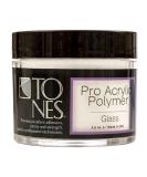 Tones Pro Acrylic Powder Glass - Premium Salon-Quality Acrylic Nail Powder for Professional Nail Design & Sculpting (1.5 Fl Oz) - International Shipping Available - Buy Online on GoSupps.com
