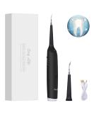 Electric Dental Calculus Remover - Plaque & Tartar Stain Removal Tool with LED Light | Sonic Tooth Cleaner Scraper Kit - USB Rechargeable | 3 Adjustable Modes - Black - Buy Online on GoSupps.com