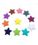 11pcs Mini Cute Silicone Five-Pointed Star Bead Animal Beads for DIY Nursing Necklace - Mix Color - Buy Online on GoSupps.com