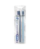 Oral-B Brilliance Premium Whitening Toothbrush with Plaque Eraser - Sky Blue/Gray, 2 Count - Buy Online on GoSupps.com