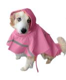 ICSOSO Waterproof Dog Rain Jacket with Hood - Reflective Raincoat for Medium-Sized Dogs (Pink M) - Lightweight & Durable - Buy Online on GoSupps.com