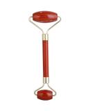 Rockcloud Natural Crystal Stone Roller Massager - Double Neck & Face Anti-Aging Tool | Red Jasper for Wrinkle Healing & Slimming Skincare - Buy Online on GoSupps.com