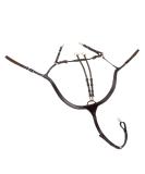 Sunride Real Leather Front Stuff Ascot Martingal for Horses - 5-Point & 3-Point Pony Brown - International Shipping Available - Buy Online on GoSupps.com