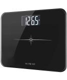 NUTRI FIT Extra-Wide Digital Body Weight Bathroom Scale - Large Backlit LCD Display, 400lb Capacity - Black - Buy Online on GoSupps.com