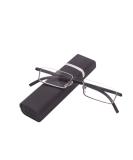Kokobin Ultra-Light TR90 Reading Glasses with Half-Frame Metal Design - +1.75 Dioptria - Stylish & Comfortable for Men & Women - Includes Case - Buy Online on GoSupps.com