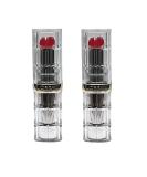 Buy L'Oreal Paris Colour Riche Shine Lipstick Pack of 2 - Enamel Red #9242 | International Shipping Available - Buy Online on GoSupps.com