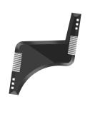 Accessotech Beard Styling Shaping Template Comb Barber Tool Symmetry Line Up Trimming Guide - Buy Online on GoSupps.com
