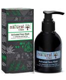 Natural Vibes Ayurvedic Activated Charcoal & Tea Tree Face Wash 150ml - Deep Cleanse & Refresh Your Skin | Buy Online Worldwide - Buy Online on GoSupps.com