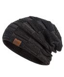 REDESS Beanie Hat for Men and Women Winter Warm Hats Knit Slouchy Thick Skull Cap A1 Black - Buy Online on GoSupps.com