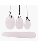 Crystali Yoni Egg Healing Stone Set - 4 Mountain Crystals for Love Massage & Pelvic Floor Training - Buy Online on GoSupps.com