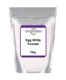 Egg White Protein Powder 100g Pasteurized Dried Egg Whites Protein High Whip for Baking Desserts Cooking by Virgolden - Buy Online on GoSupps.com