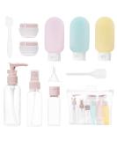 11 pieces of travel bottles for filling set travel bottles 30/50/60/80ml small cream doses transparent spray bottle pump dispenser shampoo travel accessories for cosmetics - Buy Online on GoSupps.com