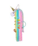 Basumee Handmade Unicorn Hair Clips for Girls | Felt & Yarn Rainbow Unicorn Wall Decoration | Perfect Clip Holder - 1pc - Buy Online on GoSupps.com