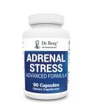 Dr. Bergs Adrenal Stress Advanced Formula - Adrenal Support Supplements for Stress, Mood and Energy Support - Adrenal Fatigue Supplements - Cortisol Manager with Ashwagandha - 90 Capsules - Buy Online on GoSupps.com