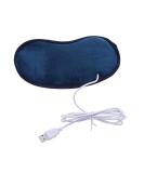 Electric USB Heating Eye Mask - Adjustable Temperature - Blue Travel Sleep Mask - Buy Online on GoSupps.com