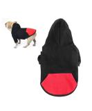 Buy Meioro Zipper Hooded Pet Clothing for Dogs & Cats - Cute Warm Hooded Sweatshirt for French Bulldogs & Pugs (3XL Black) - Buy Online on GoSupps.com