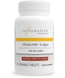 Integrative Therapeutics Vitaline CoQ10 100 mg - Vegan Tropical Fruit Chewable Wafers for Brain & Heart Health - Dairy Free - 30 Count - Buy Online on GoSupps.com