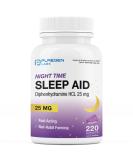Puregen Labs Sleep Aid Caplets - 25mg Diphenhydramine HCl 220 Count | Non Habit-Forming Supports Deeper Sleep | Made in USA - Buy Online on GoSupps.com