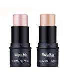 NICEFACE Shimmer Highlighter Stick - Waterproof Face Cosmetics (2 Colors) - Buy Online on GoSupps.com