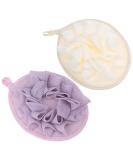 FOMIYES 4pcs Back Exfoliating Bath Balls | Bathing Shower Sponge Loofahs for Men & Women - Buy Online on GoSupps.com