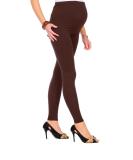 FUTURO FASHION Womens Maternity Cotton Leggings - Brown, Size 8-22 - Buy Online on GoSupps.com
