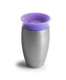 Munchkin Miracle 360 Cups Stainless Steel Toddler Cup BPA Free Baby & Toddler Sippy Cup Non Spill Cup Dishwasher Safe Baby Cup Leakproof Childrens Cups 12+ Months - 10oz/296ml Purple - Buy Online on GoSupps.com