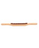 Guasha Wooden Stick | Relieve Fatigue & Pain | Full Body Massage Roller with 17 Beads - International Shipping Available - Buy Online on GoSupps.com