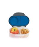 b.box Silicone Food Storage Container with Two Sealed Compartments - Reusable Snack Box for Kids (Blue Slate) - Buy Online on GoSupps.com