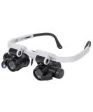 Jewelry Loupe Set - 8X 15X 23X Magnifying Glasses for Watch Repair, Coin Magnification | Hands Free LED Headband Magnifier - Buy Online on GoSupps.com