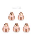 Greendhat Rose Gold Replacement Heads for Flawless Eyebrow Hair Remover - 5Pcs, Painless Trimmer Blades for Perfect Touch, Smooth Finish - As Seen On TV, 18K Gold-Plated - Buy Online on GoSupps.com