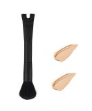 Nose Makeup Brush - U-Shaped Double Ended Contour Brush for Precise Blush & Highlight | 2-in-1 Puffy Makeup Tool for Beginners & Professionals | All Black - Buy Online on GoSupps.com