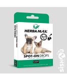 Natural Herbamax Spot-on Drops for Dogs & Cats | 5 x 1 ml | Best International Shipping - Buy Online on GoSupps.com