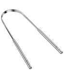 INF Stainless Steel U-Shaped Tongue Cleaner - Effective Tongue Scraper for Bad Breath Relief | Buy Internationally - Buy Online on GoSupps.com