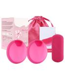 FengQ Reusable Menstrual Discs - Leak-Proof Silicone Cups for Active Women | Sport Swimming & Intimacy (Pink S+L) - Buy Online on GoSupps.com
