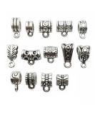 I Love DIY Beads 100g - Mixed Tibetan Tube Spacer Bail Bead Hanger (Antique Silver) - 125pcs - for European Bracelet Pendant - Buy Online on GoSupps.com