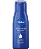 Nivea rich body milk mini (75 ml) intensive nourishing body cream with almond oil of natural origin lotion with depth care serum and vitamin E for 48h moisture 75 ml (1 Pack) - Buy Online on GoSupps.com