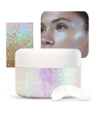 Glitter Gel for Makeup | Sparkling Face Hair & Body Glitter | Mermaid Sequin Festival Cosmetics - Buy Online on GoSupps.com