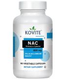 Kovite NAC 600mg - 90 Veg Capsules | N-Acetyl-L-Cysteine Supplement - Buy Online on GoSupps.com