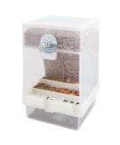 Komunj Transparent Food Dispenser for Budgies Canaries Nymphensitties & Finches Durable Seed Container - Buy Online on GoSupps.com