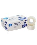 Med PRIDE Transparent Medical Tape (Pack of 12 Rolls) - First Aid Adhesive Clear Surgical Bandage Tape For Wound Dressing Care No Latex, Breathable And Hypoallergenic - 1 inch x 10 Yds 1" X 10 yds - Buy Online on GoSupps.com