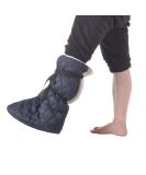 Buy BXT Warm Cast Toe Sock Cover - Thick Fleece Lining for Fractured Foot Leg & Ankle Protection - Black/Grey Foot Cast Cover | International Shipping Available - Buy Online on GoSupps.com