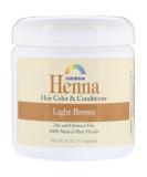 Rainbow Research Light Brown Henna Hair Color & Conditioner - 4 oz Natural Hair Dye - Buy Online on GoSupps.com