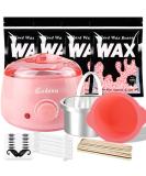 Buy Wax Warmer Set Electric Hair Removal Device for Smooth Skin | Pink Wax Heater & Depilation Kit | International Shipping - Buy Online on GoSupps.com