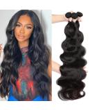 10A Brazilian Body Wave Bundles - 20 22 24 Inch - 100% Virgin Human Hair Weave in Natural Color - Buy Online on GoSupps.com