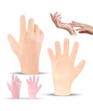 Moisturizing Silicone Spa Gel Gloves for Hand Care | Reusable Sleeping Gloves - 2 Pairs in Pink & Yellow | Repair Dry Cracked Skin - Buy Online on GoSupps.com