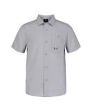 Under Armour Boys' XL Outdoor Short Sleeve Woven Button Down Shirt - Mod Gray - Buy Online on GoSupps.com