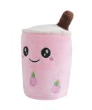 Anboor Bubble Tea Plush Pillow - Strawberry 25cm | Cute and Soft Stuffed Animal Toy for Kids | Perfect Gift for Baby and Children - Buy Online on GoSupps.com
